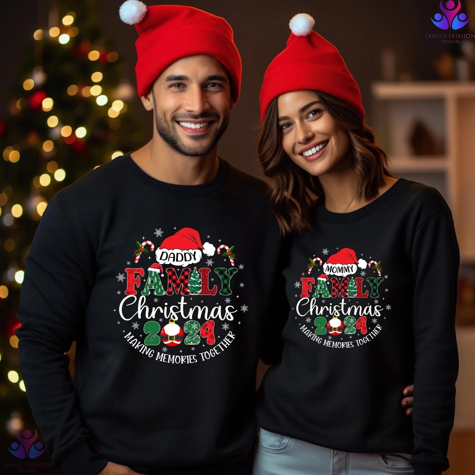 Matching Christmas Couples
