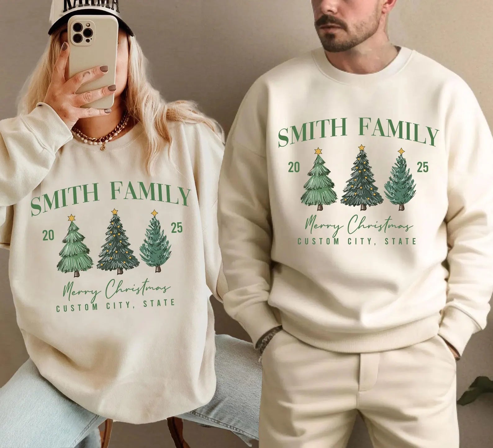 Matching Christmas Couples