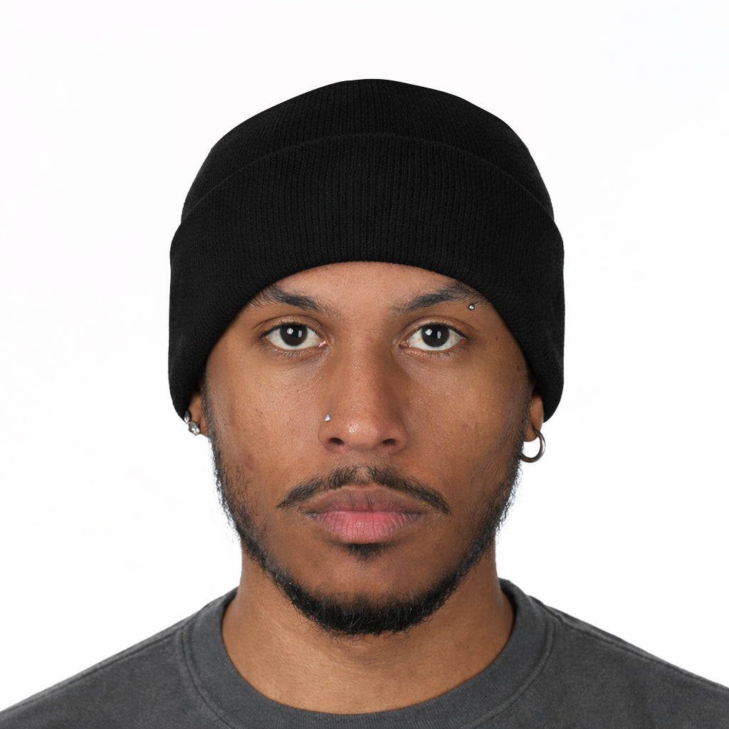 Premium Cuffed Knit Beanie - Men's