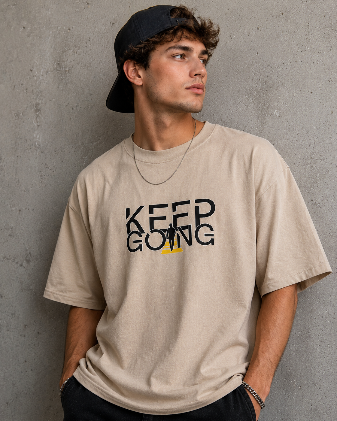 Heavyweight Oversized Acid Wash T-Shirt – Men's (DTF Printed)