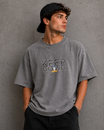 Heavyweight Oversized Acid Wash T-Shirt – Men's (DTF Printed)